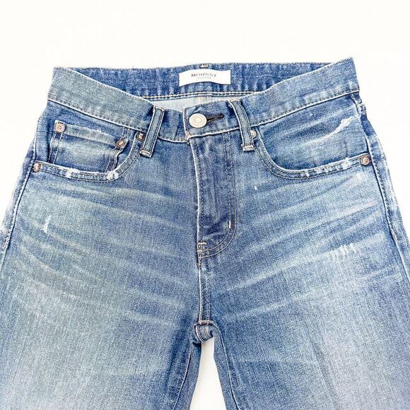 Moussy Vintage Medium Wash Raw Hem Denim Skinny Jeans 025EAC12-1170 Size 25 - Picture 6 of 11